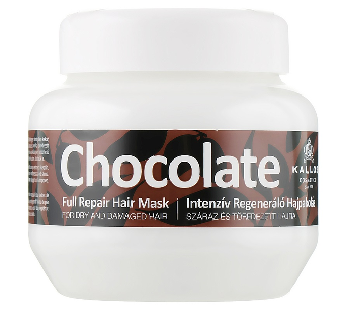 Маска для волосся Kallos Chocolate Full Repair Hair Mask 275 мл (5998889511036) - зображення 1