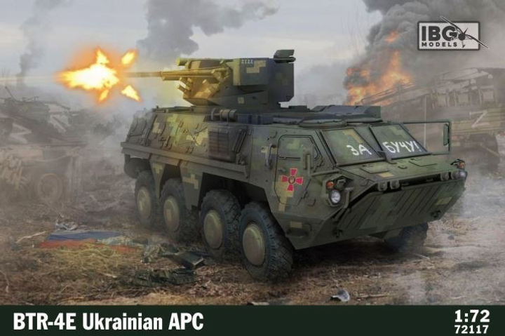 Model do składania IBG BTR 4E Ukrainian APC skala 1:72 (5907747902336) - obraz 1