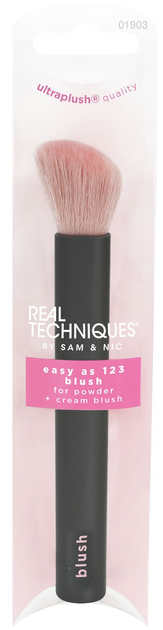 Пензель для макіяжу Real Techniques Easy As 123 Blush For Powder + Cream Blush (79625019032) - зображення 1