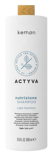 Szampon Kemon Actyva Nutrizione Light Shampoo 1000 ml (8020936058076) - obraz 1