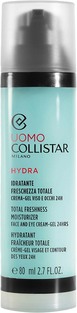 Крем-гель для обличчя та очей Collistar Uomo Hydra Total Freshness Moisturizer зволожувальний 24h 80 мл (8015150285254) - зображення 1