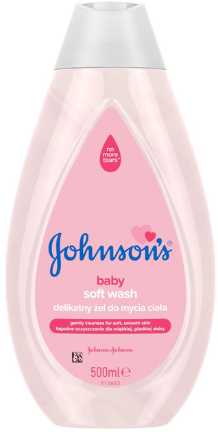 Żel do mycia ciała dla dzieci Johnson & Johnson Johnson's Baby delikatny 500 ml (3574669908955) - obraz 1