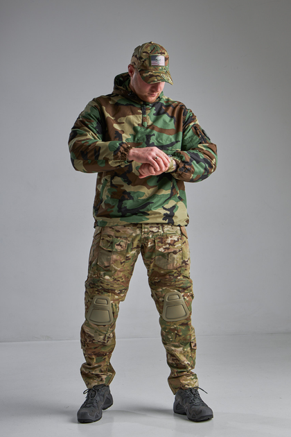 Куртка тактична Анорак Sturm Mil-Tec Combat Winter камуфляж вудланд Німеччина M - зображення 2