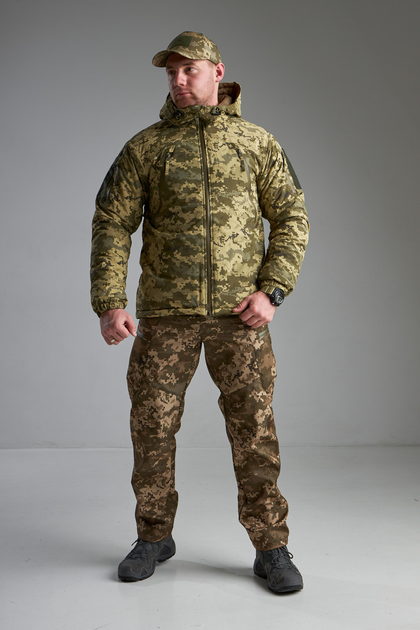 Зимова тактична куртка Level 7 "Легкий Щит Піксель MM14" S - зображення 2