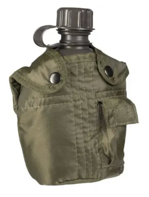 Фляга в чехле Sturm Mil-Tec 1Л US Feldflasche kst.imp.1ltr Olive (14505001) - изображение 1