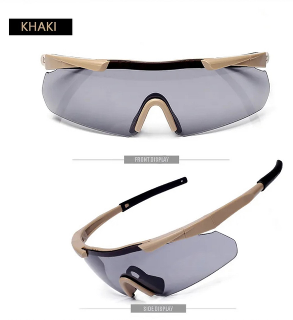 Тактические защитные очки Frontier для стрельбы койот - изображение 1