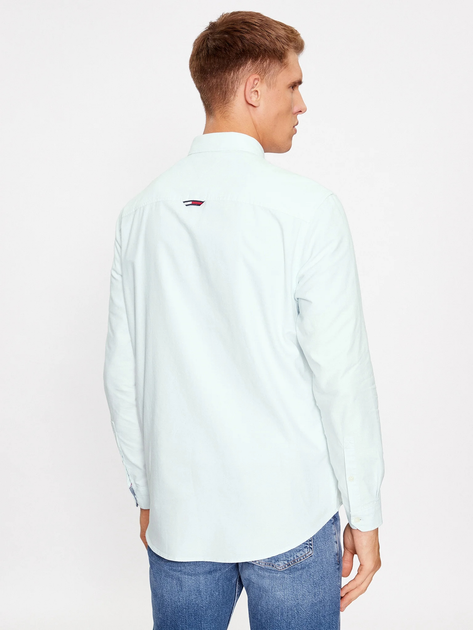 Рубашка мужская Tommy Jeans DM0DM15408-CYO L Светло-голубая ...