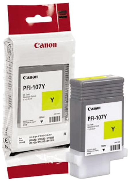Картридж Canon PFI-107Y Yellow (4960999910970) - зображення 1