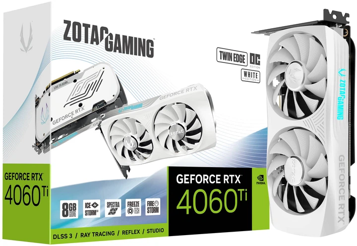Відеокарта Zotac RTX 4060 Ti 8GB Twin Edge OC White Edition (ZT-D40610Q-10M) - зображення 7