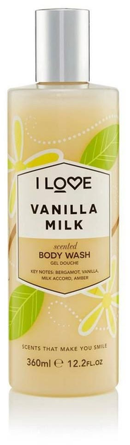 Żel pod prysznic i do kąpieli I Love Scented Body Wash vanilla milk 360 ml (5060351545051) - obraz 1