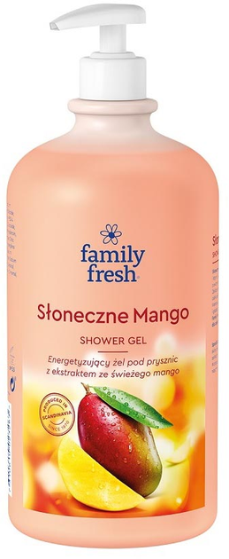 Żel pod prysznic Family Fresh Słoneczne Mango energetyzujący 1000 ml (7310610023263) - obraz 1