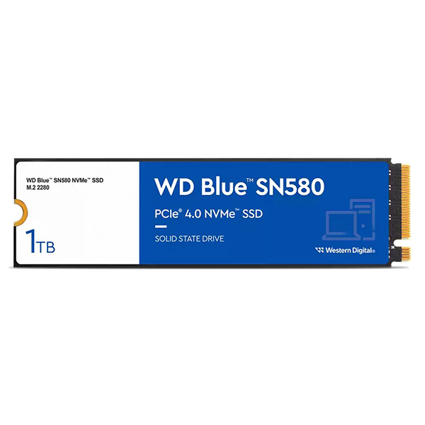 SSD накопичувач M.2 PCI-E (2280) 1TB WD Blue SN580 (WDS100T3B0E) OEM - Фото 1 SSD накопичувач M.2 PCI-E (2280) 1TB WD Blue SN580 (WDS100T3B0E) OEM - изображение 1
