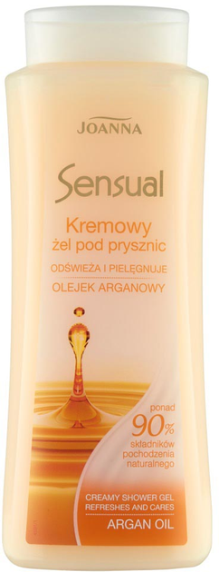 Żel pod prysznic Joanna Sensual kremowy olejek arganowy 500 ml (5901018010911) - obraz 1