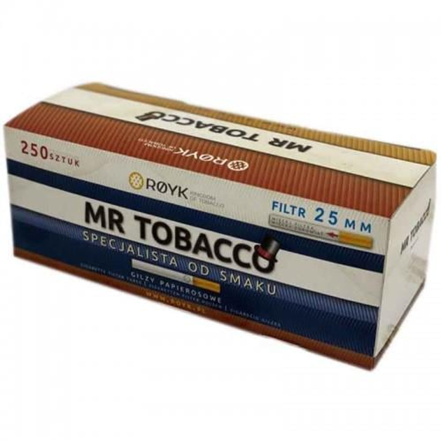 Гильзы сигаретные для набивки табака MR.Tobacco 250 шт с фильтром 25 мм ...