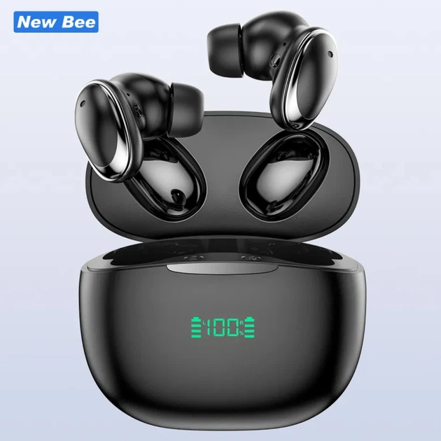 Навушники Bluetooth New Bee CT02 Black - зображення 7