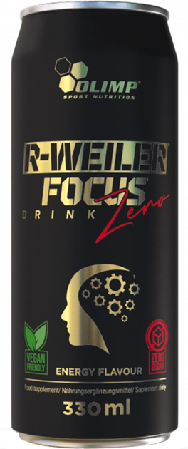 Енергетичний напій Olimp R-Weiler Focus Drink Zero 330 мл (5901330083976) - зображення 1