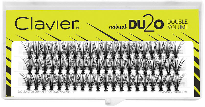 Kępki rzęs Clavier DU2O Double Volume 14 mm (5907465652261) - obraz 1