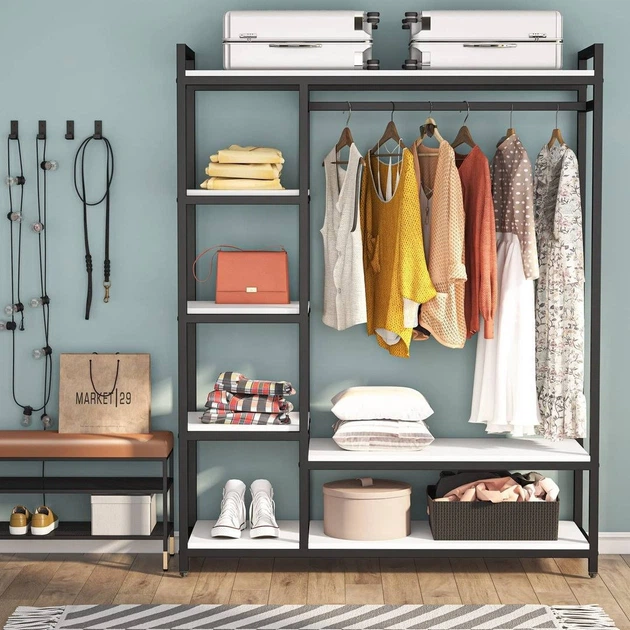 Дизайнерская Напольная вешалка в стиле Loft Design 180x40x180h Черный/Дерево ATL359 - изображение 5
