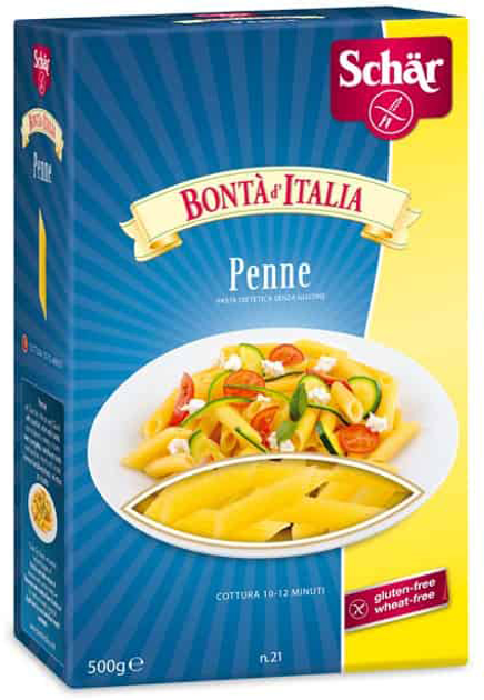 Makarony Dr. Schar Pasta Gluten Free Penne Rigate 500 g (8008698005880) - obraz 1