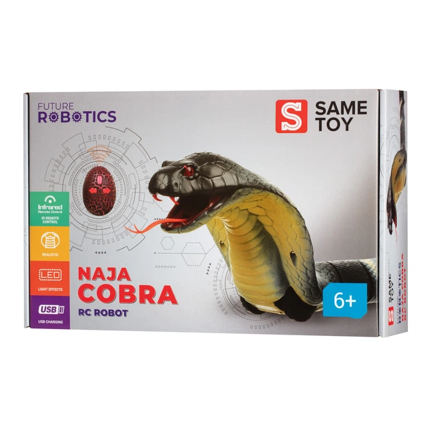 Интерактивная игрушка Same Toy Настоящая Кобра на радиоуправлении (Серая) (8808A-BUT) - изображение 2