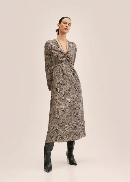 Сукня міді Mango 27091154 L - зображення 2