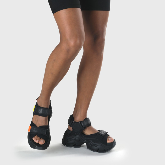 Жіночі сандалі Buffalo Calzature 1602031 38 Чорні (4061516313752) - зображення 2