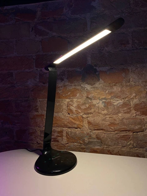 Настольная LED лампа 10W + ночник и диммер LUMANO черная - изображение 5