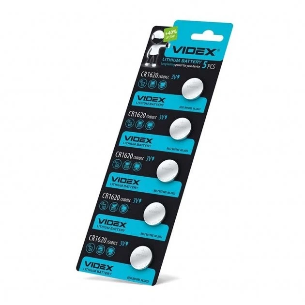 Батарейка литиевая Videx CR1620 3V 5009LC (04183) - Фото 2 Батарейка литиевая Videx CR1620 3V 5009LC (04183) - изображение 2