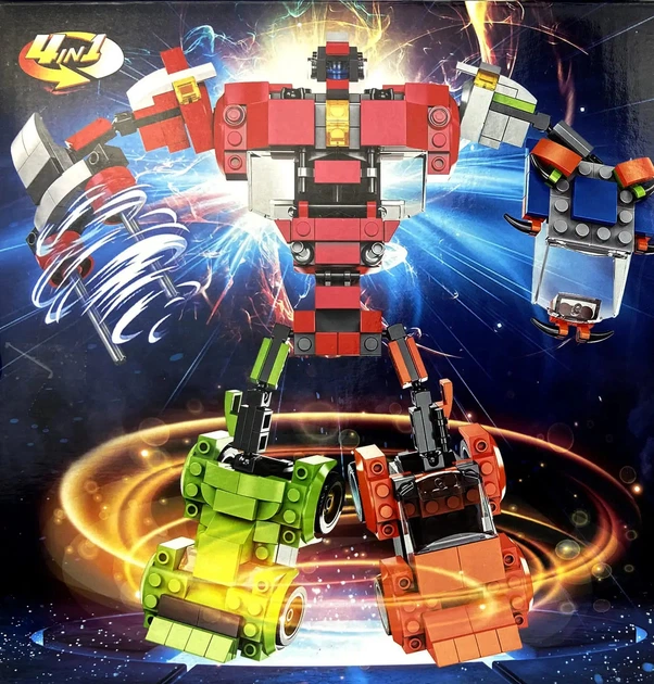 Конструктор Great Friend Трансформер 4в1 City, 481 деталь