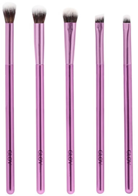 Пензлі для макіяжу очей Glov Eye Brushes Purple 5 штук (5907440740730) - зображення 1