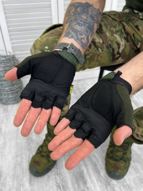 Рукавички тактичні MECHANIX logo Олива XL - зображення 2