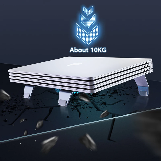 Підставка для ноутбука VHG P71С з 3-ма швидкостями та підсвіткою Laptop Stand Dr.Gray - Фото 7 Підставка для ноутбука VHG P71С з 3-ма швидкостями та підсвіткою Laptop Stand Dr.Gray - изображение 7