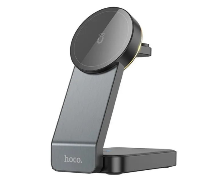 Беспроводная зарядка подставка HOCO CQ3 для iPhone iWatch/Airpods на 5 ...
