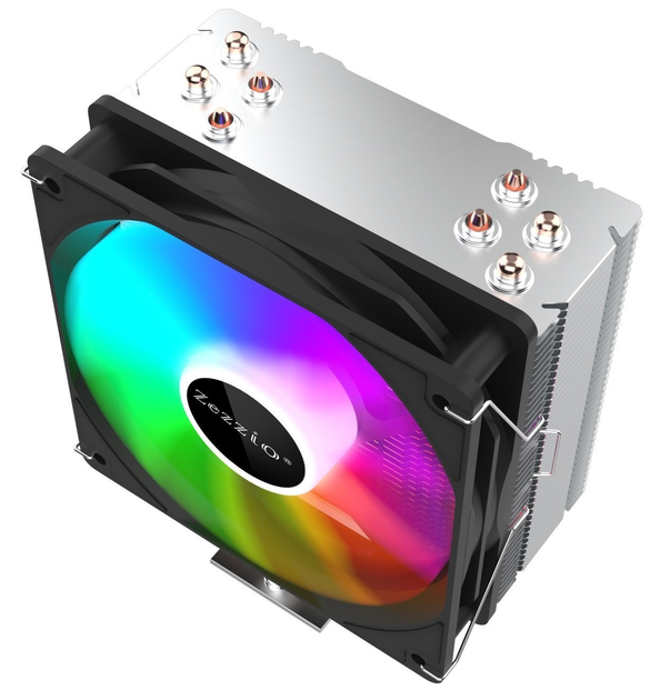 Процессорный кулер Zezzio ZH-C400 ARGB (120mm/4 pin PWM/4 тепл.трубки/TDP 145W) - изображение 3