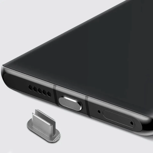 Заглушка USB-C для смартфонов и гаджетов Серая - Фото 1 Заглушка USB-C для смартфонов и гаджетов Серая - изображение 1
