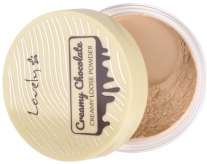 Бронзуюча пудра для обличчя i тіла Lovely Creamy Chocolate Loose Powder з екстрактом какао-бобів 8 г (5901801697381) - зображення 2