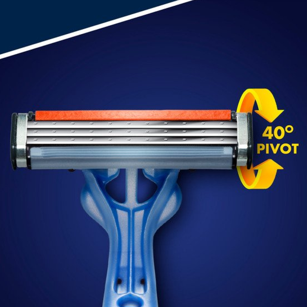 Бритва одноразовая Gillette Blue 3 с тремя лезвиями из японской стали - Фото 4 Бритва одноразовая Gillette Blue 3 с тремя лезвиями из японской стали - изображение 4