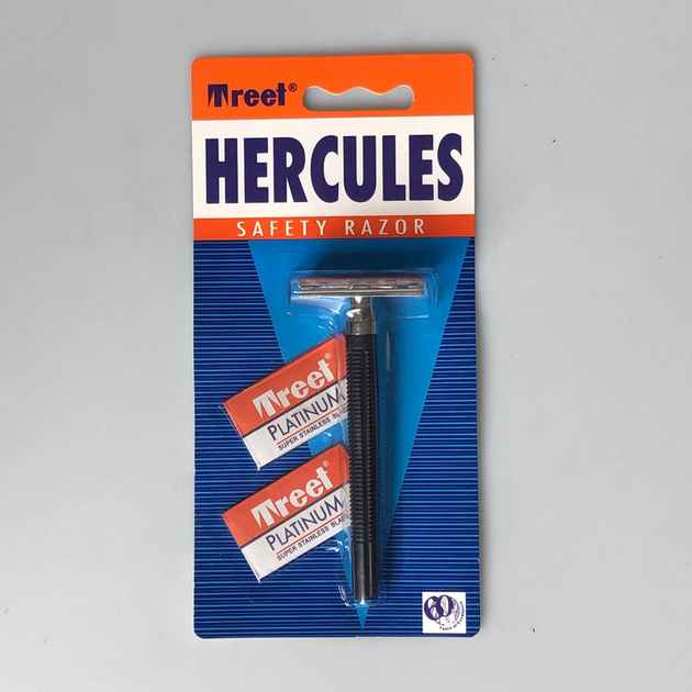 Верстат Т образний для гоління Treet Hercules з пластиковою ручкою + 2 леза в подарунок - Фото 6 Верстат Т образний для гоління Treet Hercules з пластиковою ручкою + 2 леза в подарунок - зображення 6
