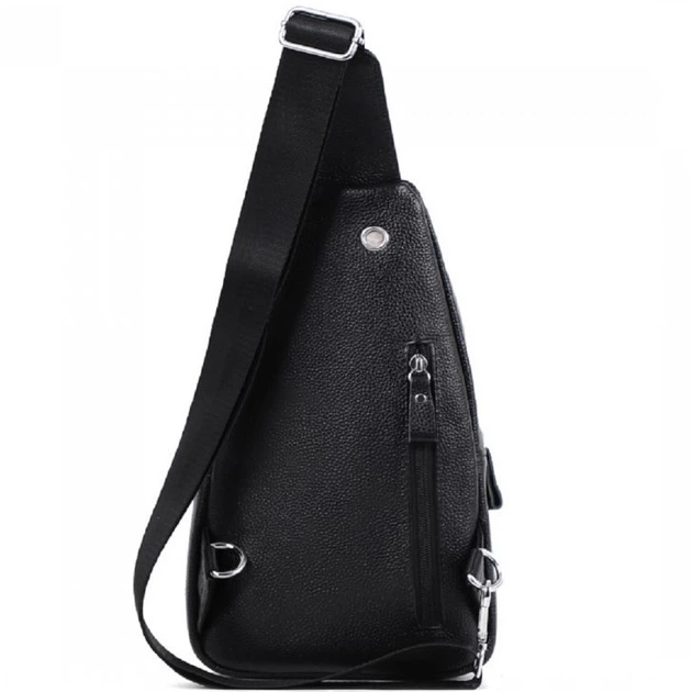 Слинг на плече кожаный TIDING BAG A25F-3204-1A Черный 18х32х7 см - Фото 8 Слинг на плече кожаный TIDING BAG A25F-3204-1A Черный 18х32х7 см - изображение 8