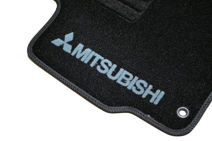 Ворсовые коврики в салон авто AVTM на для MITSUBISHI ASX 10- Митсубиси АСХ черные АМ0025316 - изображение 8