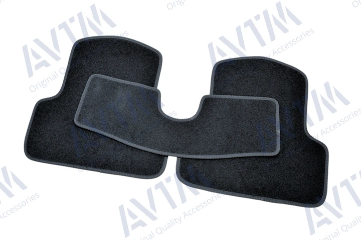 Ворсовые коврики в салон авто AVTM на для Ford Escort 90-00 5шт Форд Эскорт черные АМ0036677 - изображение 6