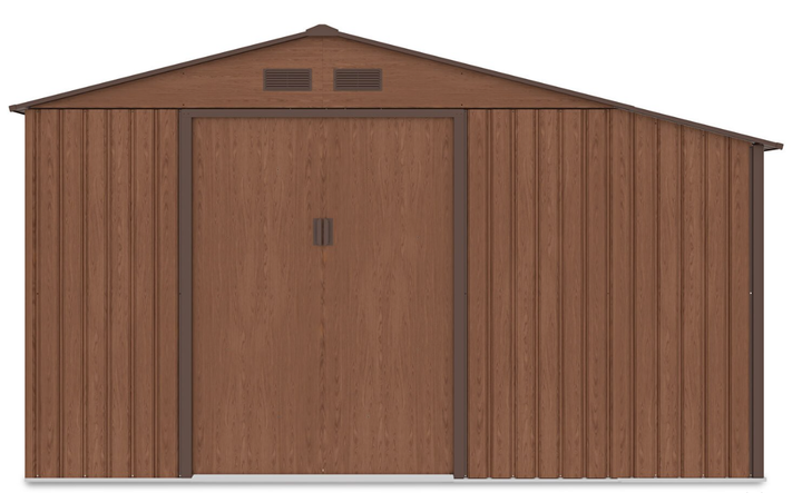 Садовий будиночок металевий HardMaster MADISON 11x6 волоський горіх 342x191 см 003993 - Фото 3 Садовий будиночок металевий HardMaster MADISON 11x6 волоський горіх 342x191 см 003993 - зображення 3