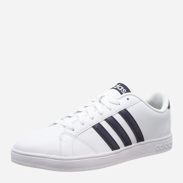 Tenisówki męskie ze skóry naturalnej do kostki Adidas Baseline AW4618 43.5 (UK 9) Białe (4056565993406) - obraz 2