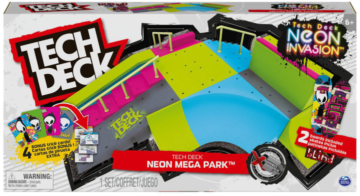 Neonowa rampa Spin Master Tech Deck Neon Mega Park X-Connect Creator (0778988416600) - obraz 1