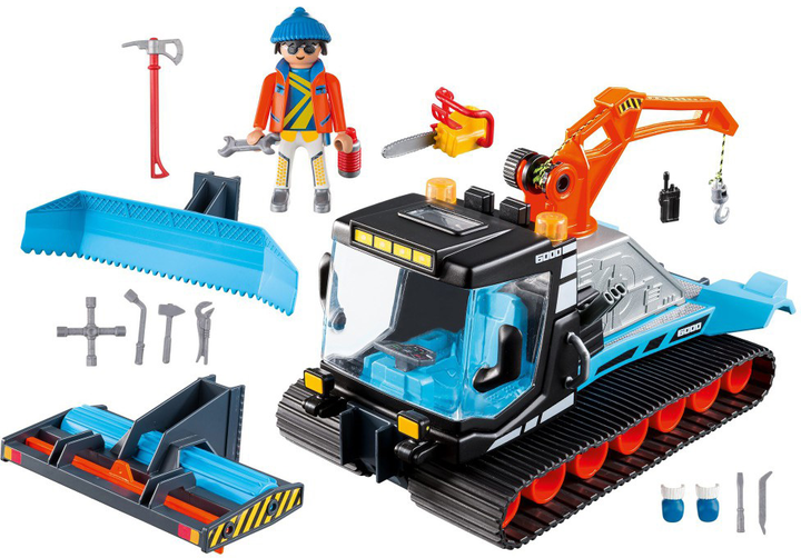 Ігровий набір з фігуркою Playmobil Family Fun Снігоприбиральник 9500 (4008789095008) - зображення 2