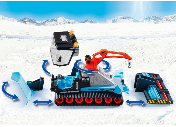 Zestaw do zabawy z figurką Playmobil Family Fun Ratrak 9500 (4008789095008) - obraz 5