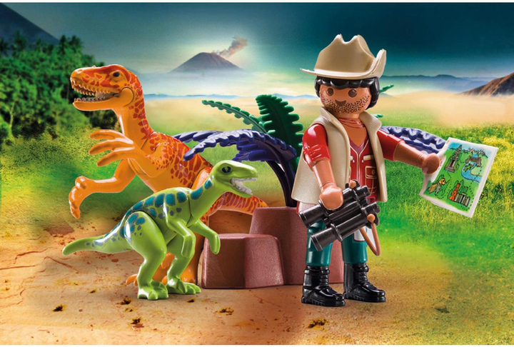 Zestaw figurek do zabawy Playmobil Dinos Badacz dinozaurów (4008789701084) - obraz 4