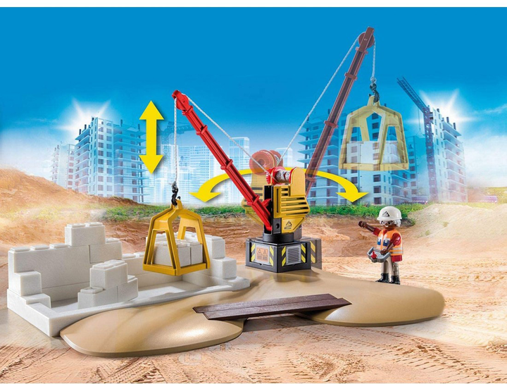 Ігровий набір фігурок Playmobil City Action Будівельний майданчик з самоскидом (4008789707420) - зображення 2