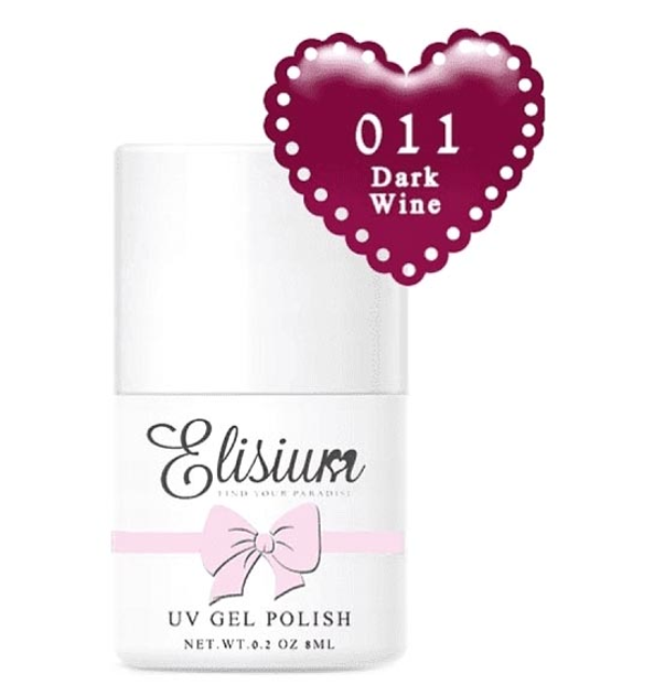 Lakier hybrydowy do paznokci Elisium UV Gel Polish 011 Dark Wine 8 ml (5902539708868) - obraz 1