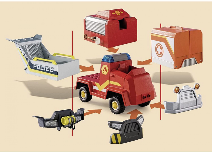 Ігровий набір фігурок Playmobil Duck On Call Fire Truck (4008789709141) - зображення 6